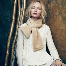 Anthropologie Moth Layered Cable Knit Ella Sweater in Ivory