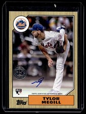 2022 Topps 1987 Baseball Tylor Megill RC Auto New York Mets #T87-82