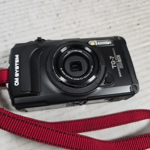 OM SYSTEM Tough TG-7 12MP 4K Shock & Waterproof Wi-Fi GPS Digital Camera Black - Picture 2 of 9