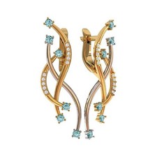 2 pairs Earring Wax patterns for lost wax casting Gold Jewelry/waxes 0567