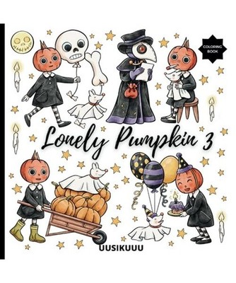 Lonely Pumpkin 3: Cute and Spooky Coloring Book, Uusikuuu