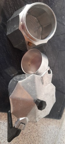 Alte italienische Mokka-Kanne Kaffemaschine Cafe Kaffee - Bild 3 von 4