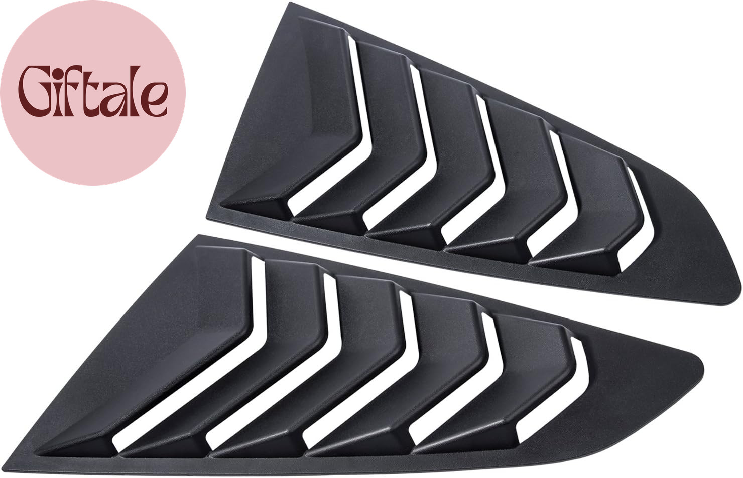 2015-2023 Rear+Side Window Louvers Windshield Sun Shade Cover Lambo Style Matte 