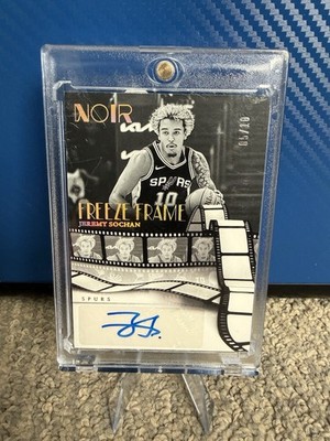 2024-25 Panini Noir - Freeze Frame Signatures Jeremy Sochan #FFS