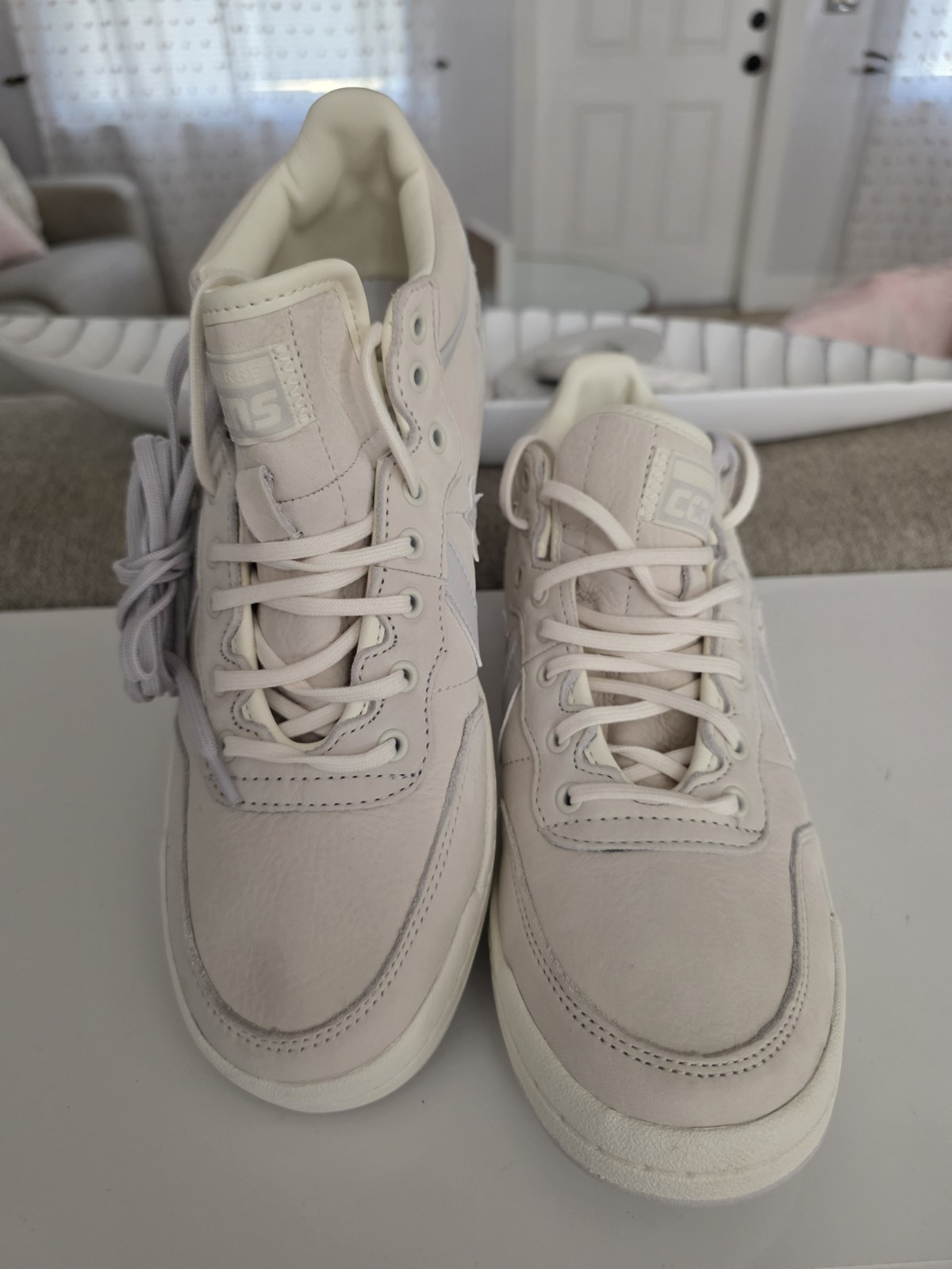 Converse Fast Break Pro Mid Men's 10 Women's 11.5Shoes Egret/Barely Grey A09245C thumbnail 2