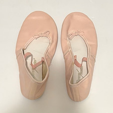 Dance Mates Pink Leather Ballet Flats Dance S...