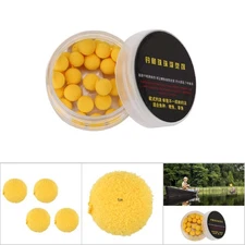 30PC No Flavor Foam Fishing Lures Floating Pellets Bait for Professional Anglers