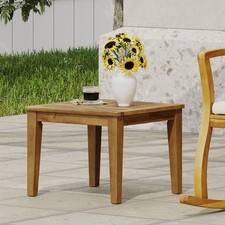 Acacia Wood Outdoor Side Table 20 W x 20 D Pa...