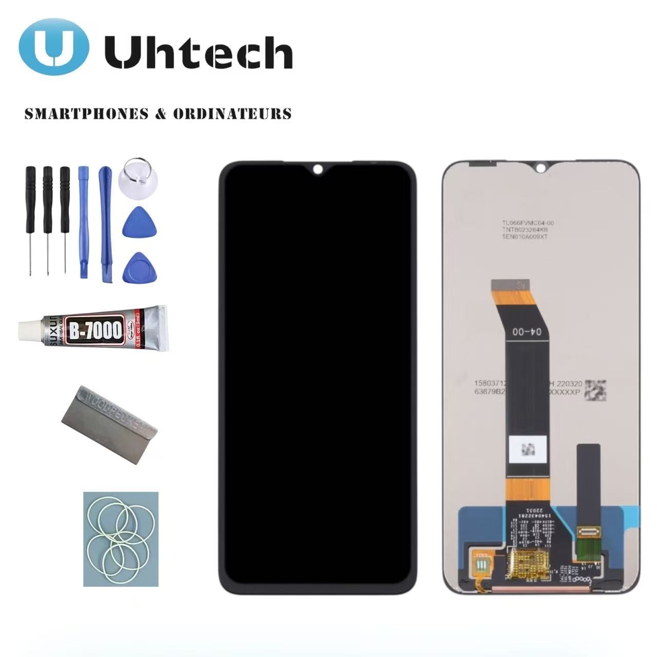 Écran Xiaomi Poco M4 5G sans châssis vitre tactile noire fine et précise