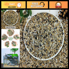 5lbs Natural Aquarium Gravel 1/8" 2-4mm Decorative Pebbles for Plants, Fish Ta