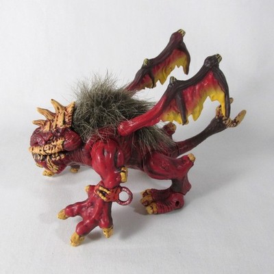 Mega Bloks 9891 Red Furry Beast Dragon from Krystal Wars Vorgan Stronghold 2003