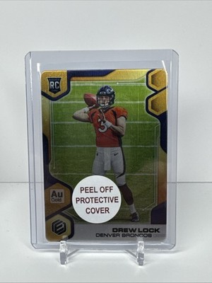 DREW LOCK 2019 PANINI ELEMENTS METAL ROOKIE RC /25 SSP Coating   