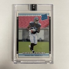 2022 Panini Instant Donruss Hassan Haskins #RR37 RC Rated Rookie Black 1/1