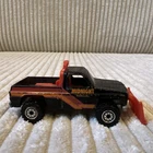 VINTAGE HOT WHEELS 1979 MIDNIGHT REMOVAL SNOW PLOW TRUCK BLack Chevy Die-Cast