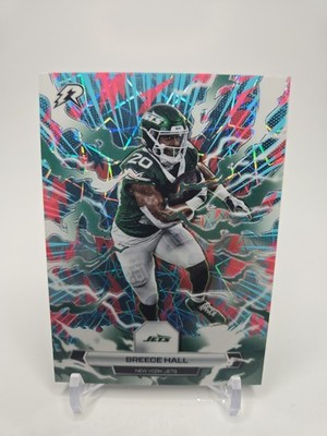 Breece Hall 2025 Topps Resurgence #76 Sky Blue & Pink Shock Jets A6