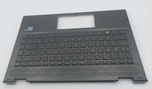 HP Pavilion X360 14 CD Palmrest Cover Keyboard UK Black L18947-031 - Picture 3 of 5