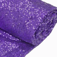 Purple SEQUINED FABRIC Bolt 54" x 4 yards DIY Wedding Party Craft Costume Sewing