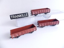 623000 JOUEF 3 WAGONS BOITIERS NEM TYPE TOMBEREAU A ESSIEUX SNCF 709557