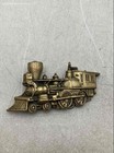 Solid Gold Brass And Metal Locomotive Steam Engine Belt Buckles Lot Of 3 — photo 2