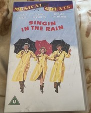 SINGIN' IN THE RAIN MGM Musical Greats UK PAL VHS Video Tape 2000 Gene Kelly 