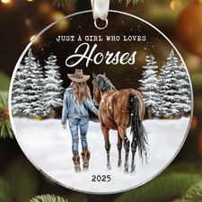 Horse Ornaments for Christmas Tree - Ornament 2025 - Horses Gifts