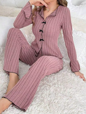 Women'S Two-Piece Pajamas Autumn and Winter Home Warm Casual, Fashionable and We