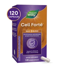 NATURE'S WAY Cell Forte MAX IP6 Inositol Maitake Cats Claw - 120 Vegan Capsules