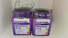 2x Natrol Sleep Melatonin 5mg Gummies Strawberry Flavor Sleep Aid 60 Ct Ea 05/27