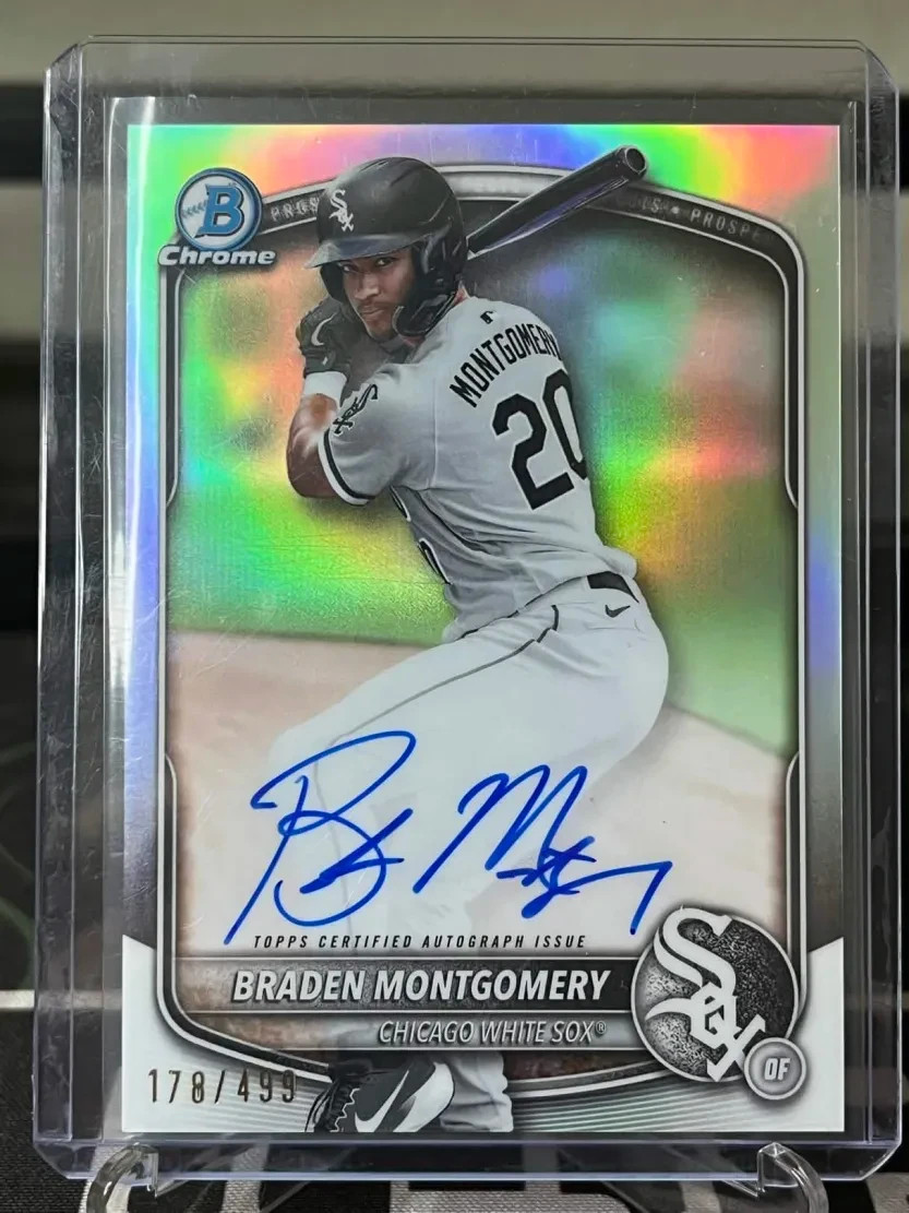 Braden Montgomery 2025 Bowman - Chrome Prospect Auto #CPA-BM Refractor /499