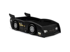 Delta Children Grand Prix Race Car Toddler and Twin Bed, Black