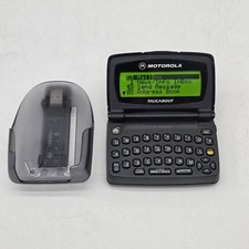 VINTAGE MOTOROLLA TALKABOUT A06PKB5806AA PAGER WITH BELT CLIP