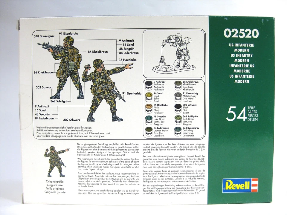 Revell Toy Soldiers 1/72 " Modern US Infantry " Sealed box 02520 complete! - Image 3 of 4