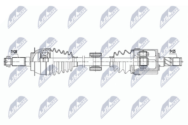 Antriebswelle NTY NPW-SU-063 FüR Suzuki Vitara LY Ddis Allgrip APK416D-image