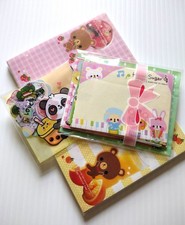 Kawaii Stationery 100 Mixed Memo Sheets Grab ...