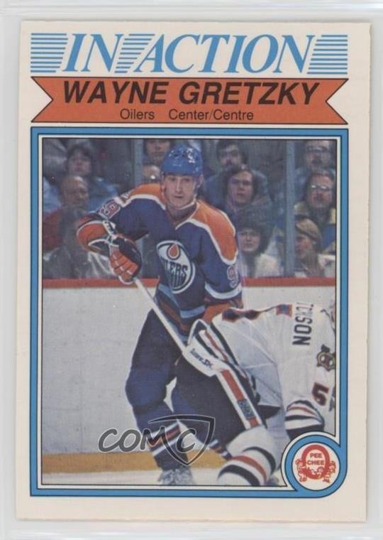 1982-83 O-Pee-Chee In Action Wayne Gretzky #107 HOF 09k3