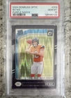 2024 Panini Donruss Optic - Rated Rookie Bo Nix #209 Purple Shock Prizm (RC)