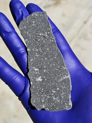 Allende Meteorite Full Slice   31.695g CV3 Carbonaceous Chondrite w/ CAIs