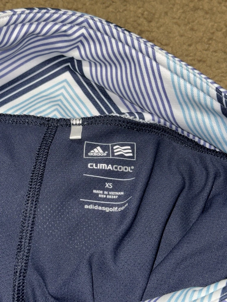 Adidas Climacool Striped Tennis Skort XS Athletic Lined Preppy