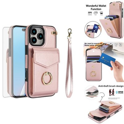 Asuwish Phone Case iPhone 16 Pro 6.3 Inch Women Men Rose Gold