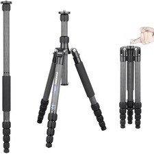 Portable Carbon Fiber Tripod-RT55C-Professional Travel Tripod Monopod for DSL...