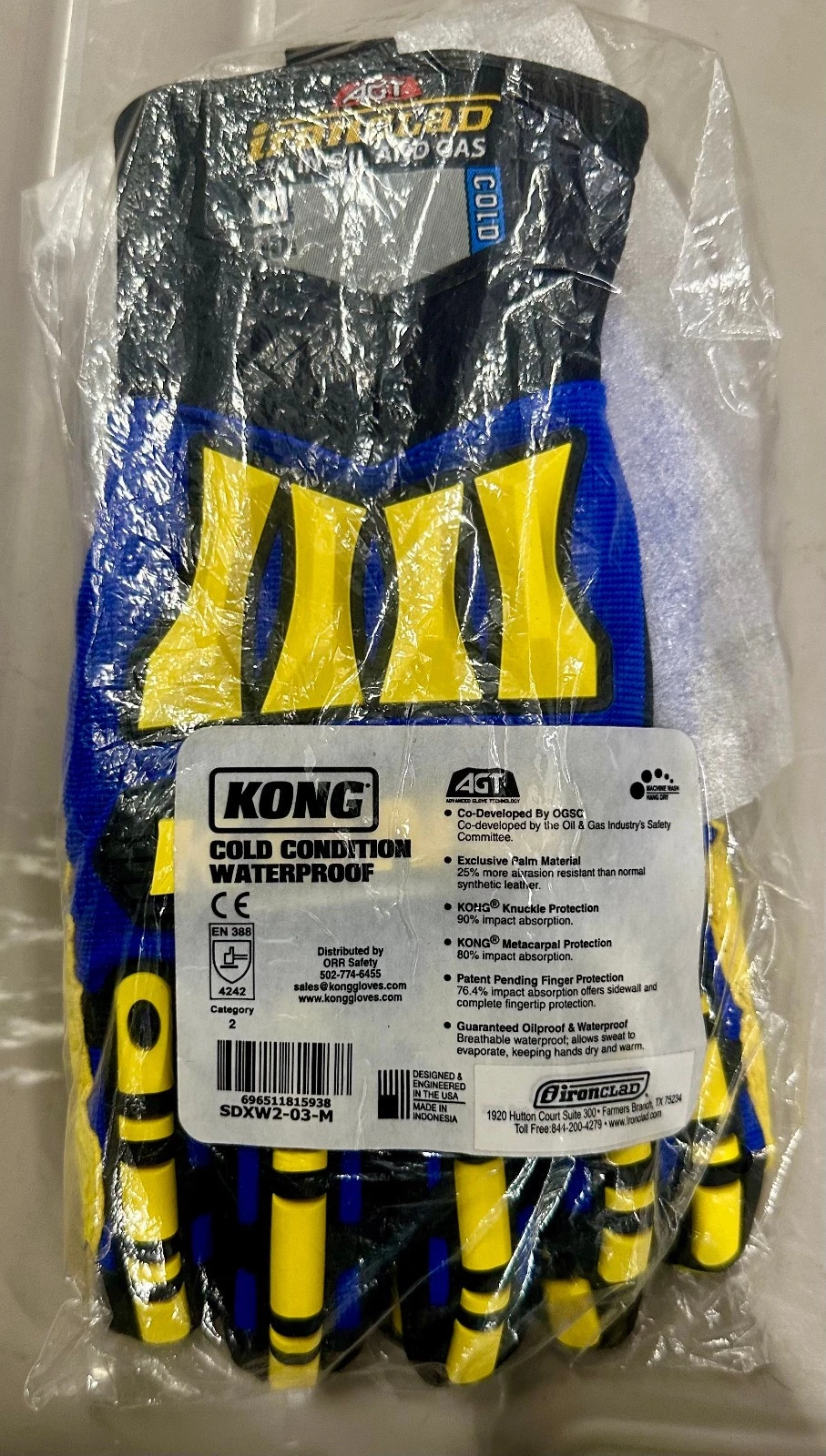 Kong Ironclad Insulated Oil Gas Performance Unisex Cold Condition Gloves Medium
Opens in a new windo