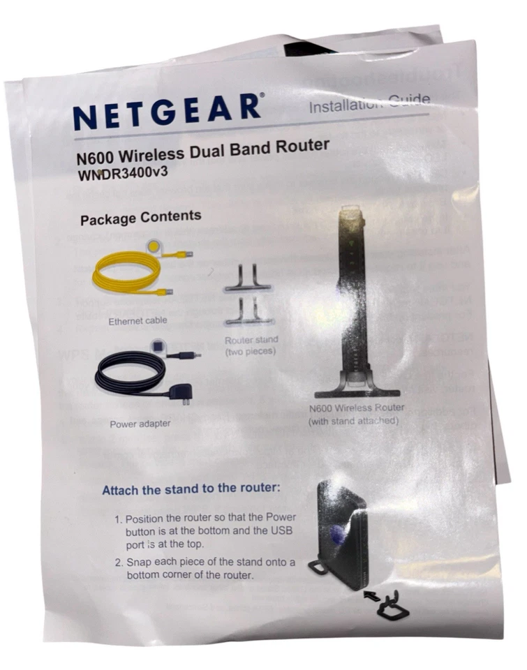 NETGEAR N600 Wireless Dual Band Router Model: WNDR3400 - Image 4 of 4