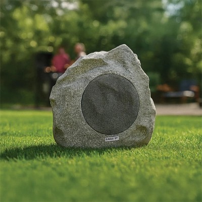 Outdoor Steinoptik Lautsprecher Terrasse & Garten Granit Felsen Wetterfest