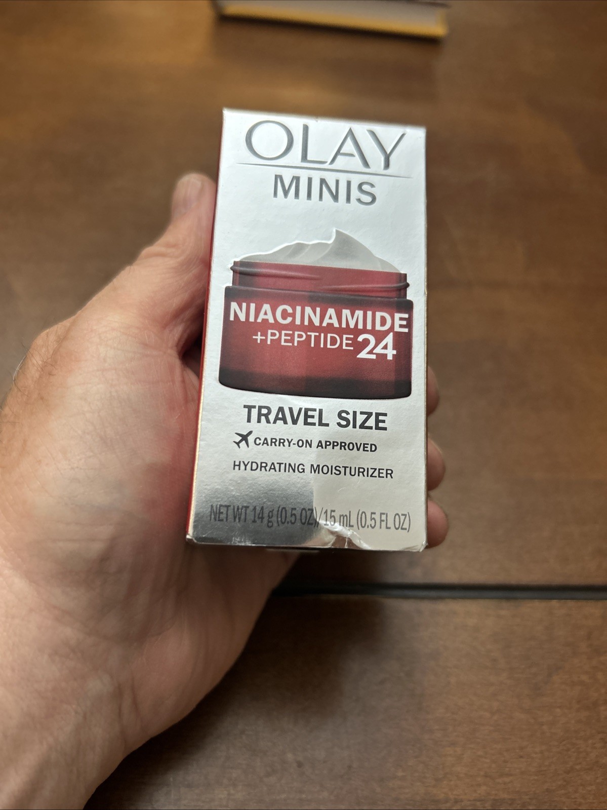 Olay Travel Size Niacinamide Peptide Hydrating Moisturizer .5 Oz