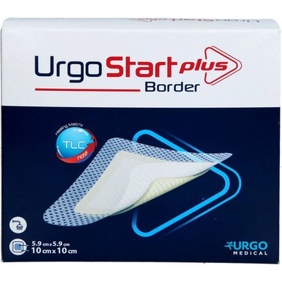 Urgostart Plus Border 10x10 cm Wundverband 10St - PZN 19840607