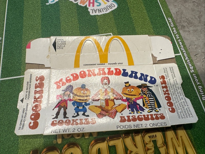 Vintage McDonald's "MCDONALDLAND" Cookie Box  (Grimace)