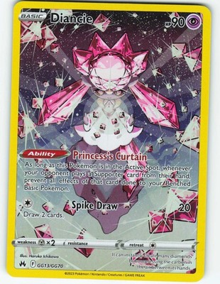Diance - Ultra Rare - GG13/GG70 Crown Zenith - Pokémon TCG - 2023