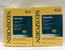 Neosporin Original Triple Antibiotic Ointment, 2 Packs (0.5 oz each)  Exp: 04/26