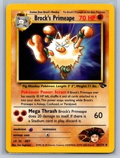 Brock's Primeape 35/132 Uncommon Gym Challenge Pokemon Unlimited Near Mint on eBay