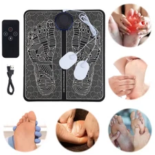 19 Levels EMS Electric Blood Circulation Foot Massager Pad Muscle Stimulator Mat